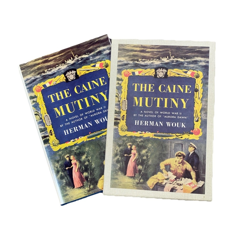 The Caine Mutiny Book Herman Wouk First Edition Library HC Slipcase Insert WW2